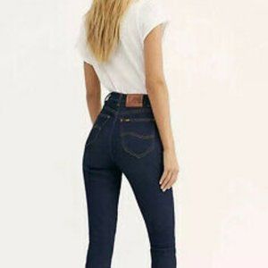 LEE vintage modern high rise dark denim jeans size 27 skinny 501